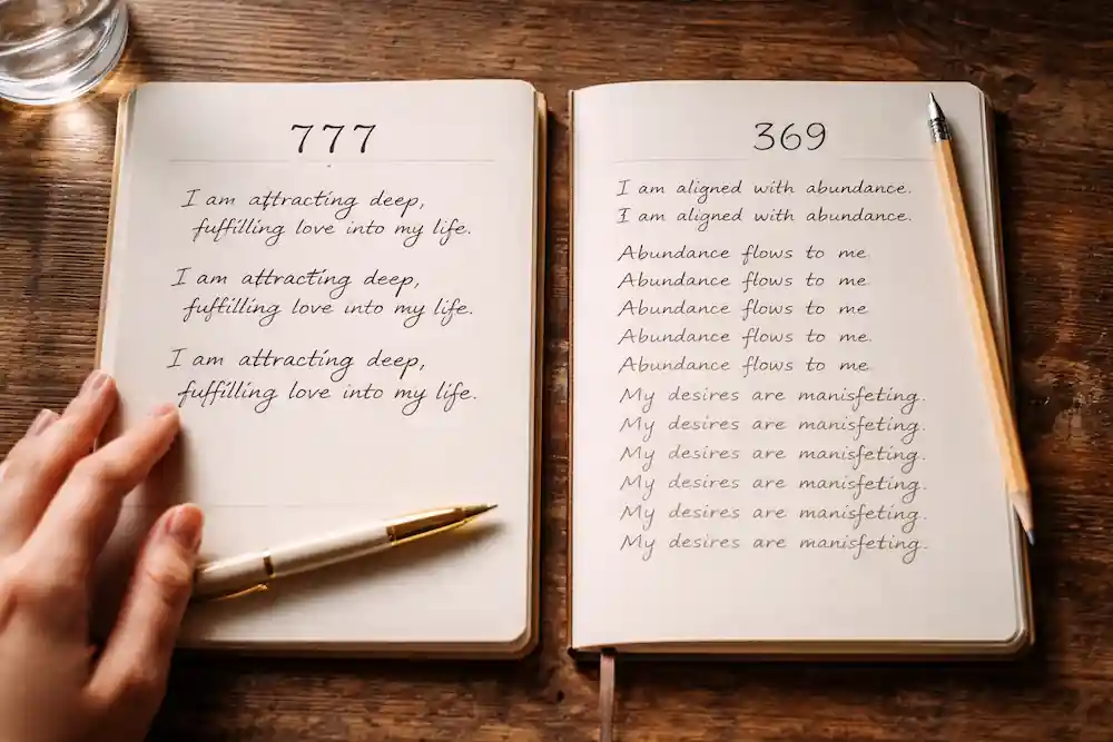 Comparing 777 vs 369 manifestation rituals for love and emotional belief change