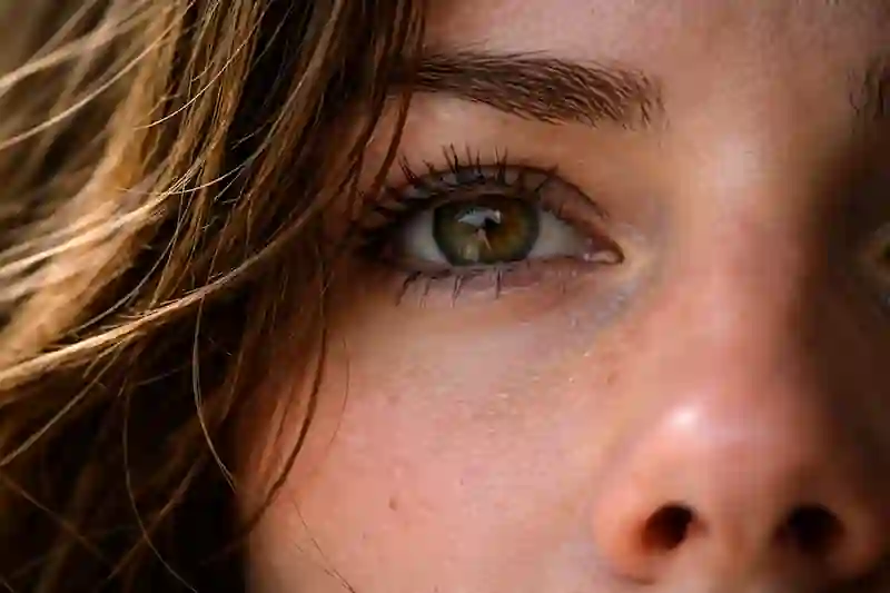 Detailed eye close-up illustrating core self-worth and relationship patterns.