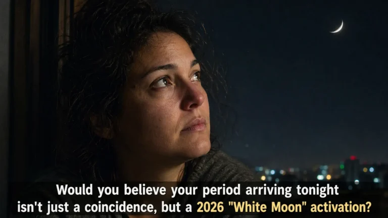 Raw 10K photo of a woman feeling the White Moon Cycle spiritual meaning during the May 2026 New Moon.